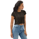 Descendants of the Island Gold Line Crop Tee