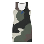 Descendants of the Island Dolphin Camo 9 Blue Cut & Sew Dress