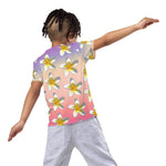 Descendants of the Island Lotus Plumeria Kids crew neck t-shirt