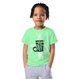 Descendants of the Island Glow Green Kids crew neck t-shirt