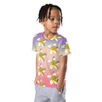 Descendants of the Island Lotus Plumeria Kids crew neck t-shirt