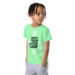 Descendants of the Island Glow Green Kids crew neck t-shirt