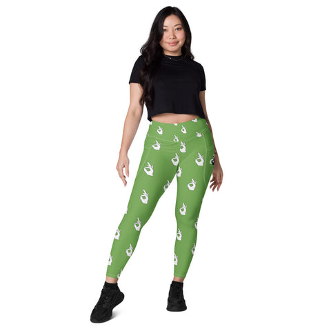 Descendants of The Island hand Pattern Leggings with pockets