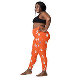 Descendants of The Island hand print Trojan Leggings with pockets