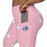 Descendants of The Island Hand Pattern Cupid Leggings with pockets