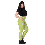 Descendants of The Island Hand pattern Leggings with pockets