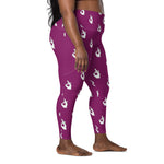 Descendants of The Island Eggplant Hand pattern Leggings with pockets