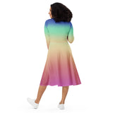 Descendants of the Island Vapors long sleeve midi dress