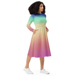 Descendants of the Island Vapors long sleeve midi dress