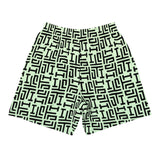 Descendants of the Island Greco Green Men's Athletic Long Shorts