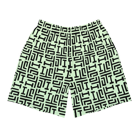 Descendants of the Island Greco Green Men's Athletic Long Shorts