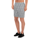 Descendants of the Island Greco Silver Men's Athletic Long Shorts