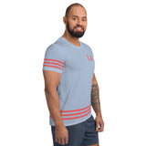 Descendants of the Island Pazblue Coral Men's Athletic T-shirt