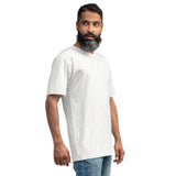 Descendantsof the Island WOW - white on white Men's t-shirt