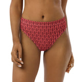 Descendans of the Island Strawberry Coral Recycled high-waisted bikini bottom