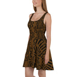 dti brown pattern Skater Dress