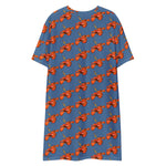 Descendants of the Island Orange Hibiscus T-shirt dress