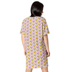 Descendants of the Island Plumeria Bubblegum T-shirt dress