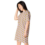 Descendants of the Island Plumeria Bubblegum T-shirt dress