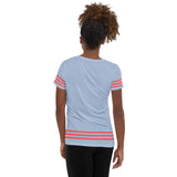 Descendants of the Island Pazblue Coral Women's Athletic T-shirt