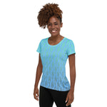 Descendants of the Island Ocean Blues Women's Athletic T-shirt