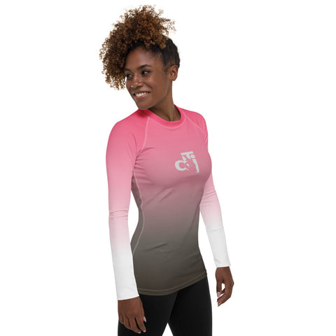 Descendants of The Island Blossom Fade Women's Rash Guard