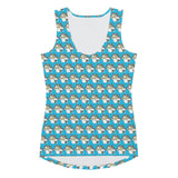 Descendants of the Islands Magnolia Blue Cut & Sew Tank Top