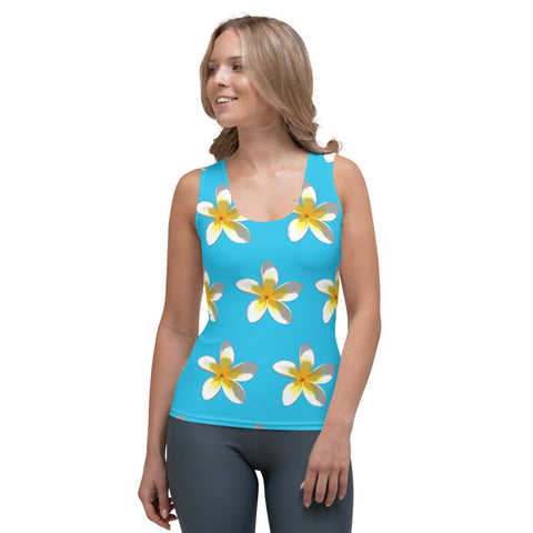 Descendants of the Islands Plumeria No.2 Cut & Sew Tank Top