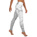 Descendants of the Island B+W JI Map Leggings