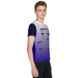 DTI Blueberry Crayon Logo Youth crew neck t-shirt