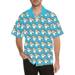 Descendants of the Island Magnolia Blue Sky Men's Hawaiian Shirt