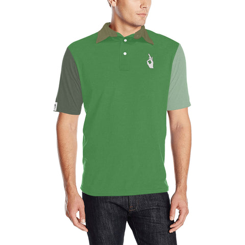 DTI Green Combo Polo Men's Shirt