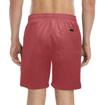 Descendants of the Island Strawberry Men's Mid-Length Beach Shorts