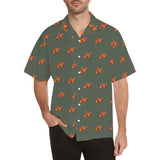 Descendants of the Island Hibiscus Olive Hawaiian Men's All Over Print Hawaiian Shirt (Model T58)