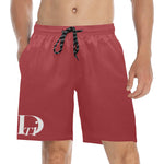 Descendants of the Island Strawberry Men's Mid-Length Beach Shorts