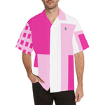 Descendants of the Island Shapes Magenta Men's Hawaiian Shirt