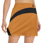 DTI Rich Gold Black Stripes Skirt with Pocket