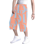 Descendants of the Island Salmaon Blue Men's All Over Print Baggy Shorts (Model L37)