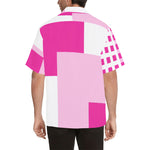 Descendants of the Island Shapes Magenta Men's Hawaiian Shirt