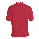 DTI Bright Red Collar Design Polo Men's Shirt