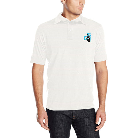 Descendants of the Island White Men's All Over Print Polo Shirt