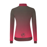 dti vermillion rose tight long sleeve Women's Mock Neck Sweater