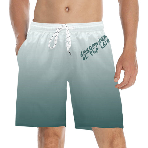 Descendants of the Island Kush Men's Mid-Length Beach Shorts (ModelL51)