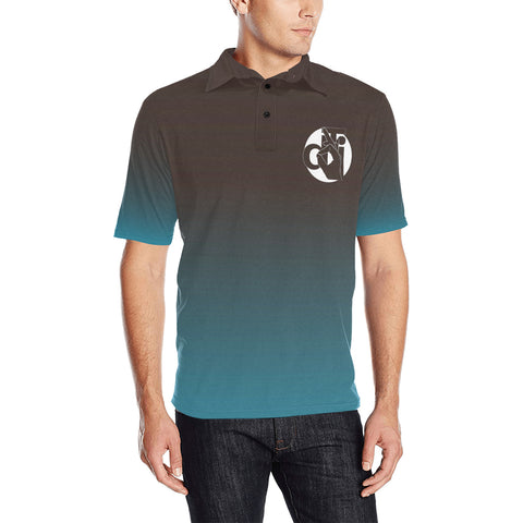 Descendants of the Island Columbiana Pop Men's All Over Print Polo Shirt