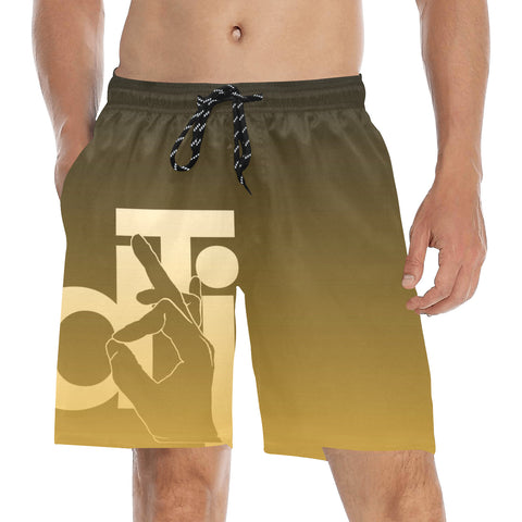 Descendants of the Island Gold Men's Mid-Length Beach Shorts