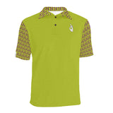 DTI Chartruese Collar Design Polo Men'sShirt