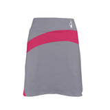 DTI Dark Grey and Hot Pink Stripe Skirt with Pocket