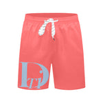 Descendants of the Island Coral 1 Men's Mid-Length Beach Shorts