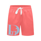 Descendants of the Island Coral 1 Men's Mid-Length Beach Shorts