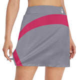 DTI Dark Grey and Hot Pink Stripe Skirt with Pocket